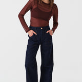 Eden Wide Leg Jean in Blue Moon