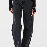 Nina Barrel Leg Jean in Raven