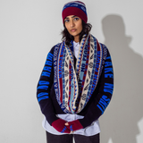 Fairisle Beanie in Klein & Claret