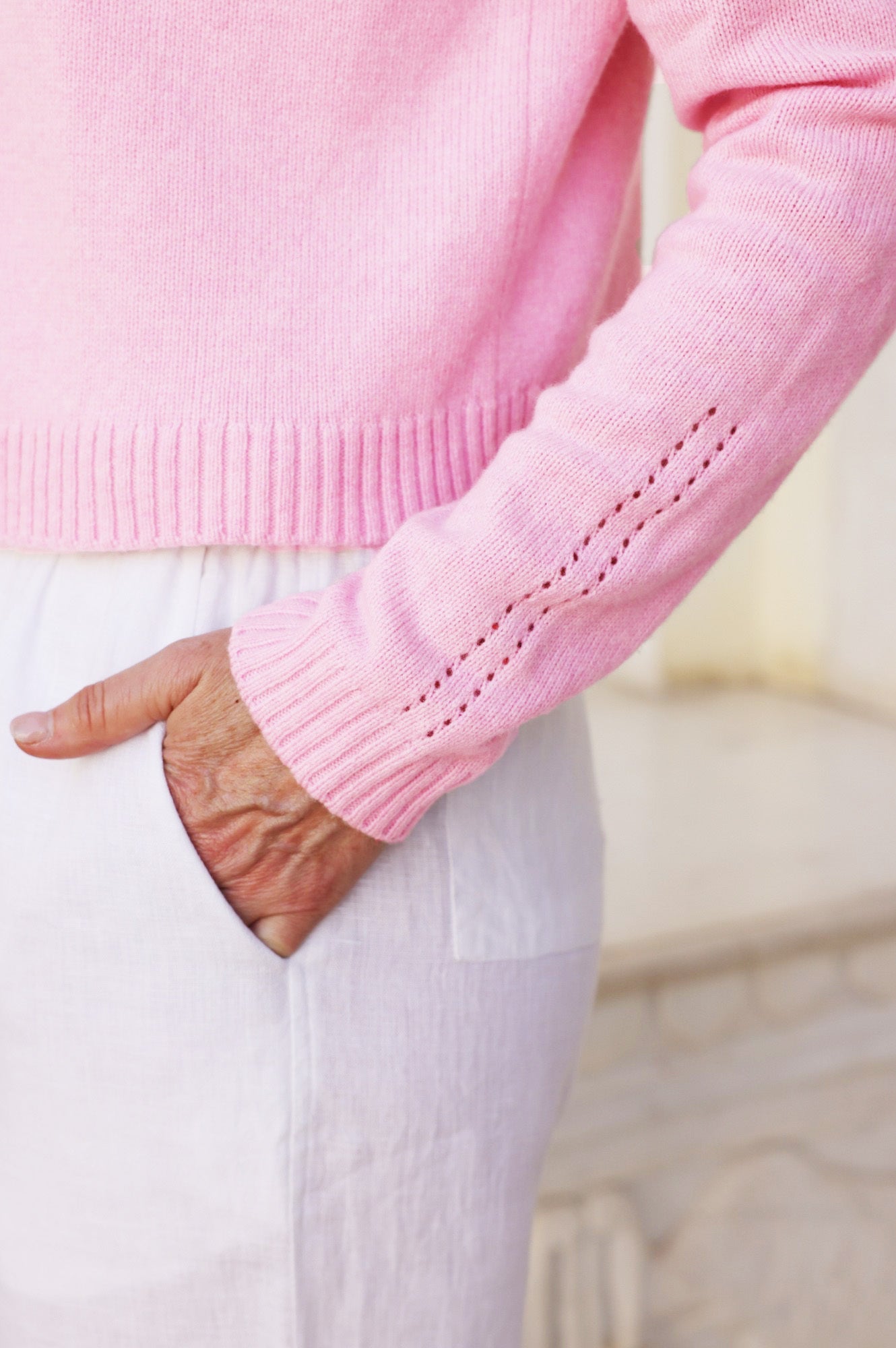 knit wool cardigan – alternate view