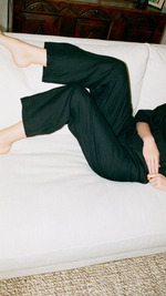 Maya Linen Trousers - Black