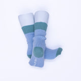 Elsie Merino Wool  Sock - Sky / Blueberry