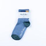 Elsie Merino Wool  Sock - Sky / Blueberry
