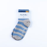 Marj Merino Stripe Sock - Natural / Sky