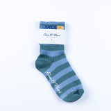 Marj Merino Stripe Sock - Sky / Blueberry