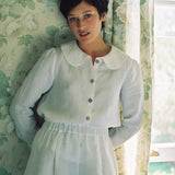 Olivia Linen Shorts in White