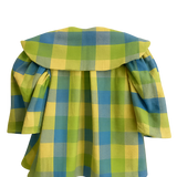 Maisy Collared Blouse in Yellow & Blue Check