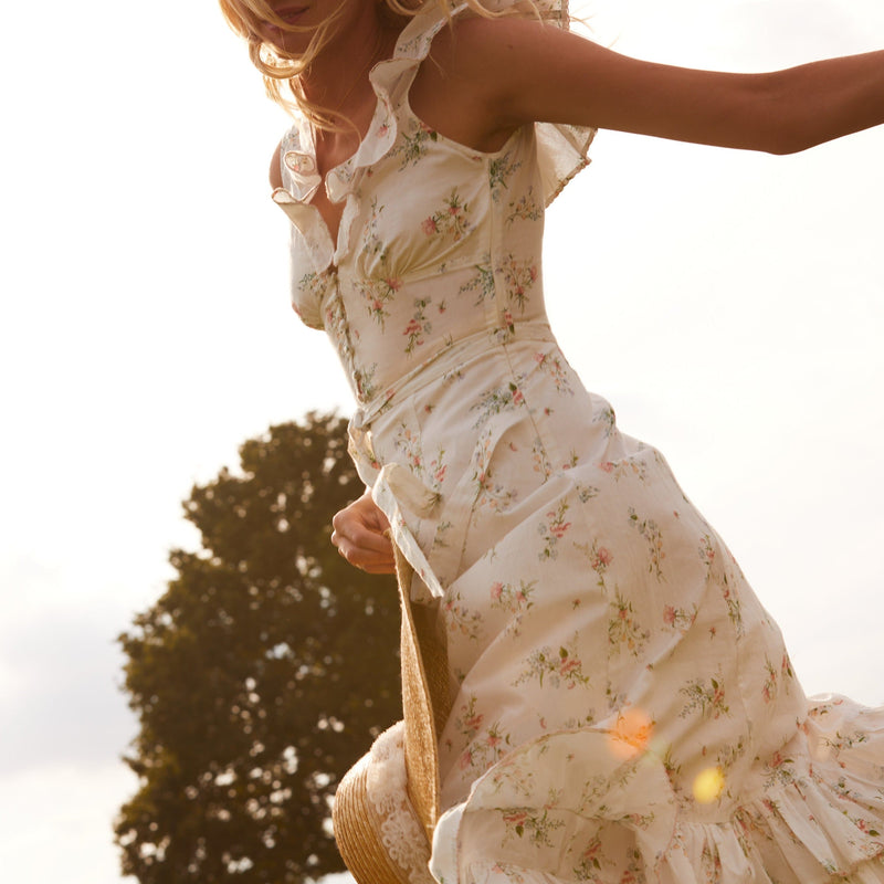 Marie Dress in Meadow by ST. CLAIR