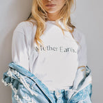 Women's White Organic Cotton T-shirt | Mother Earth | Fanfare