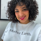 Women's White Organic Cotton T-shirt | Mother Earth | Fanfare