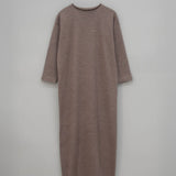 Seasgair Merino Wool Maxi Dress in Mushroom