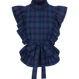 Navy Tartan Capette