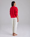 Sirena Italian Cardigan in Red by Cape Cove