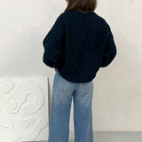 Ona Upcycled Wool Jumper Green