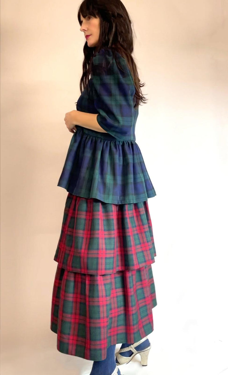 Lottie Tartan Shirt by Minkie Studio