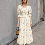 Daisy Floral Midi Dress - Wild Rose by ST. CLAIR