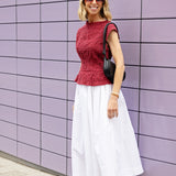 White Cotton Tina Skirt