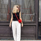 The Amelia Cinched Waist Top in Black