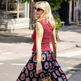 Romana Maxi Skirt in Circus Print