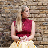 Yellow Silk Tina Skirt