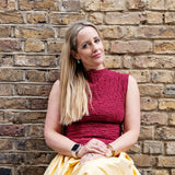 Yellow Silk Tina Skirt