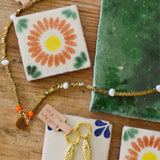 Mini Gold Hematite & Pearl Spacer Necklace
