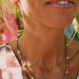 Mini Gold Hematite & Pearl Spacer Necklace
