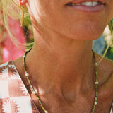 Mini Gold Hematite & Pearl Spacer Necklace
