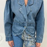 Pipa Mid Wash Denim Jacket by Fanfare