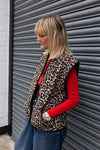 Pandora Leopard Print Two-In-One Cotton Quilted Jacket by Raf and Grace