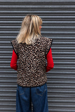 Pandora Leopard Print Two-In-One Cotton Quilted Jacket by Raf and Grace