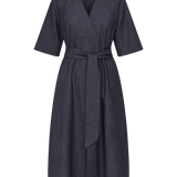 Rebecca Denim Dress in Denim Chambray