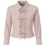 Pale Red Stripe Darted Shirt