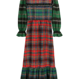 The Rosalie Dress in Mixed Tartan