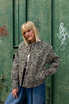 Claudia Mini Leopard Print Cotton Quilted Jacket by Raf and Grace