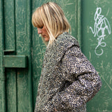 Claudia Mini Leopard Print Cotton Quilted Jacket