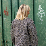 Claudia Mini Leopard Print Cotton Quilted Jacket