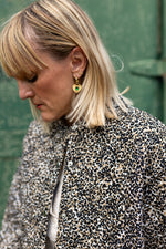 Claudia Mini Leopard Print Cotton Quilted Jacket by Raf and Grace