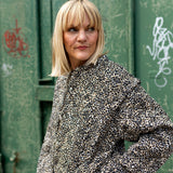 Claudia Mini Leopard Print Cotton Quilted Jacket