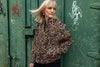 Claudia Leopard Print Cotton Quilted Jacket