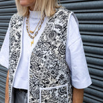 Felicity Floral Print Cotton Quilted Gilet