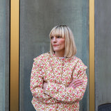 Claudia Vintage Floral Print Cotton Quilted Jacket