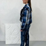 Frill Check Shirt