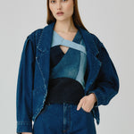 Rudy Dark Wash Denim Jacket by Fanfare