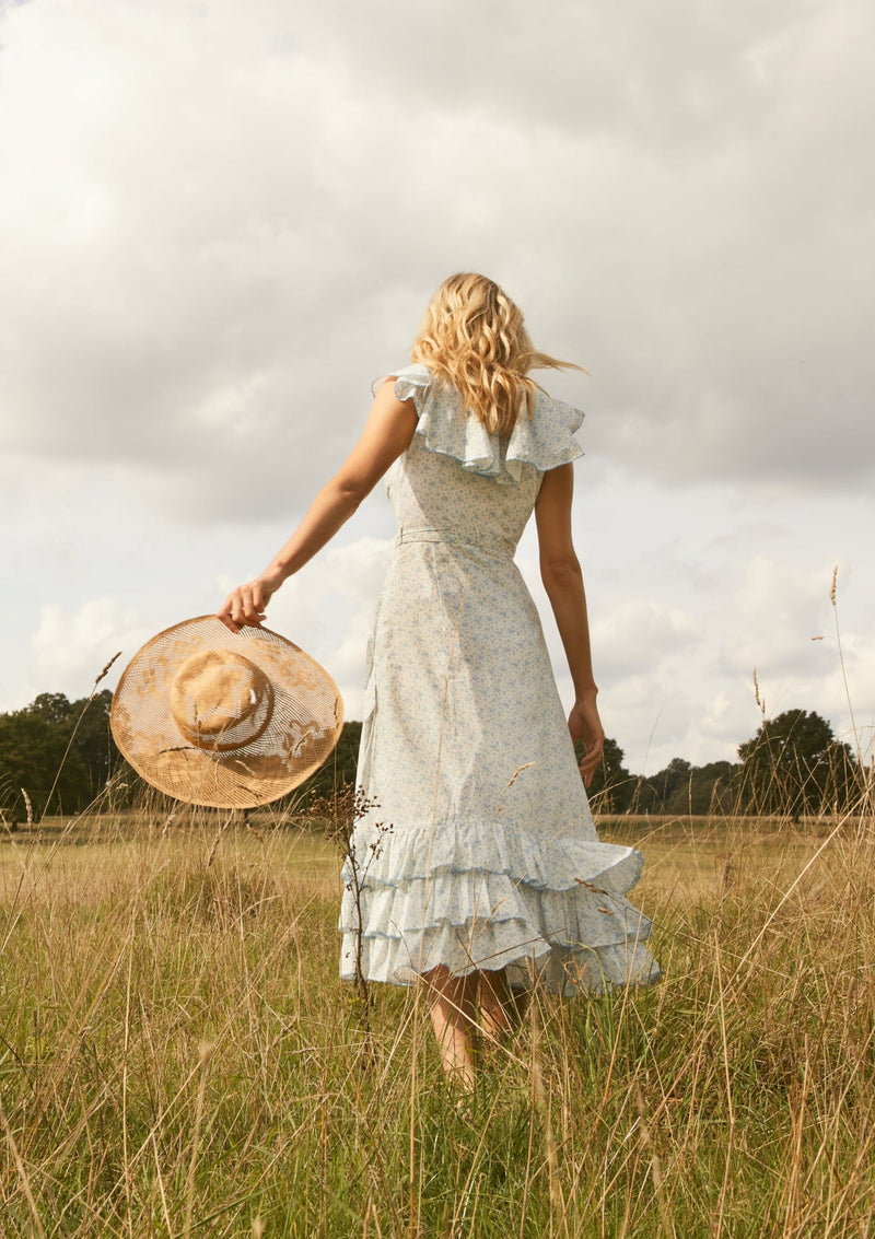 Marie Dress in Lucky Blue by ST. CLAIR