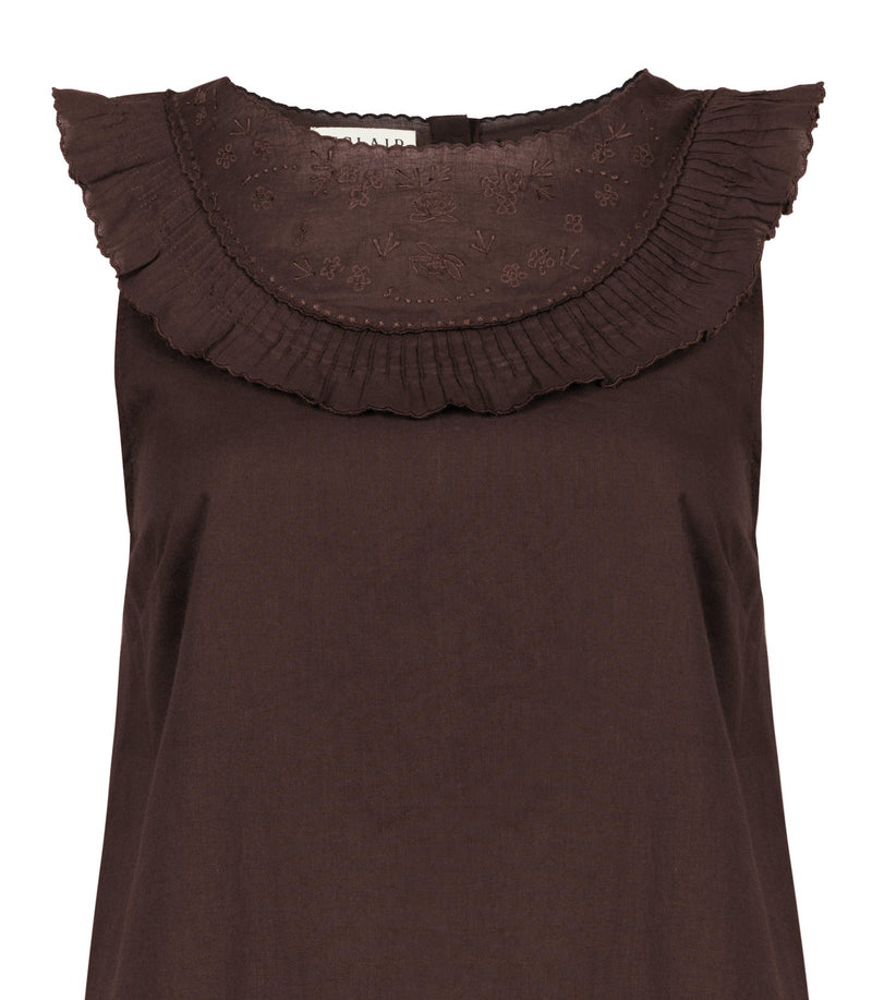 Georgina Dress in Cocoa by ST. CLAIR