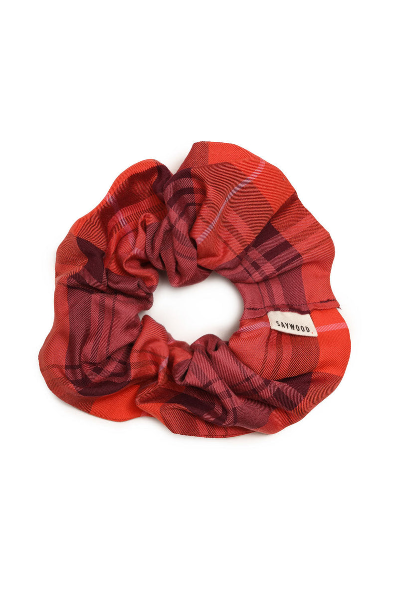 Merlot Tartan Scrunchie by Saywood