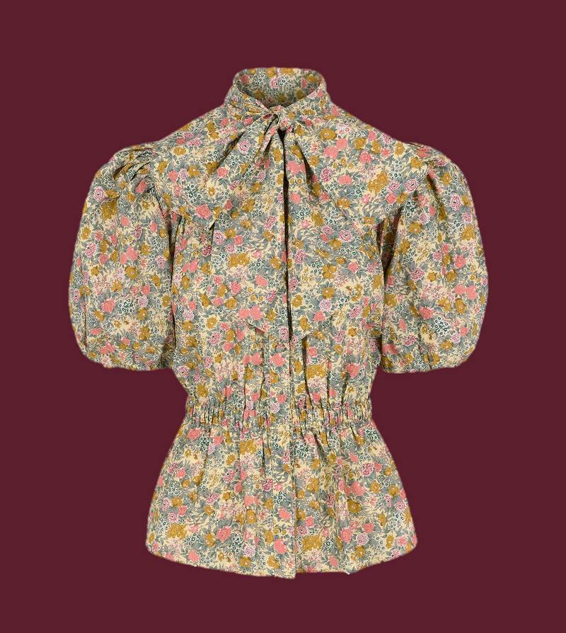 Ella Bow Blouse in Summer Meadow by House of Disgrace