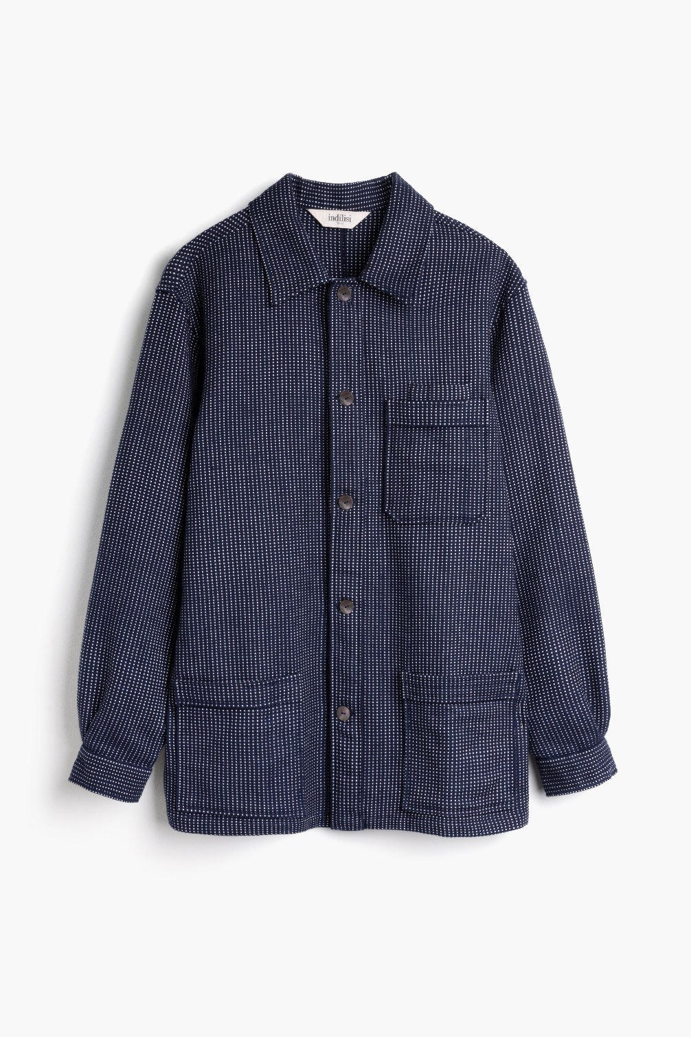 Utility Jacket in Navy Spot by Indilisi