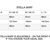 Stella Chocolate Satin Tiered Midi Skirt